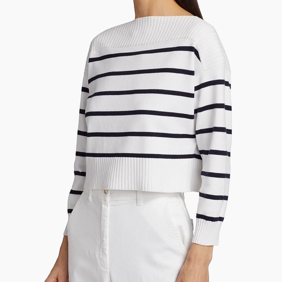 Marella Doll Striped Crop Sweater - Picture 4 of 14